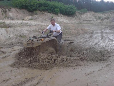 Tu Jacek posmakował błotka