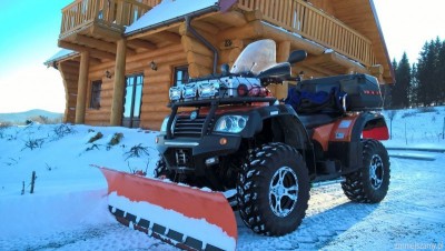 Opony Duro Frontier 26'' na śnieg są OK.